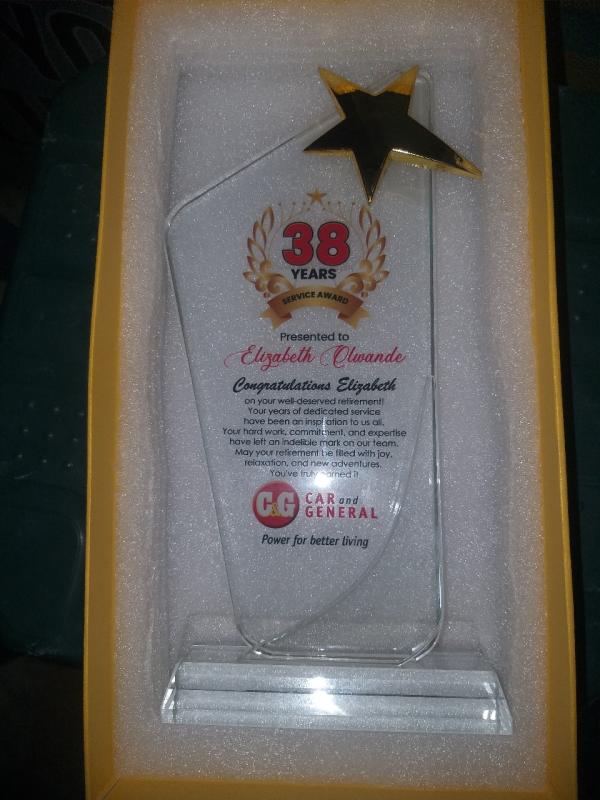 Picture 1 of Crystal Glass Award Plaques
