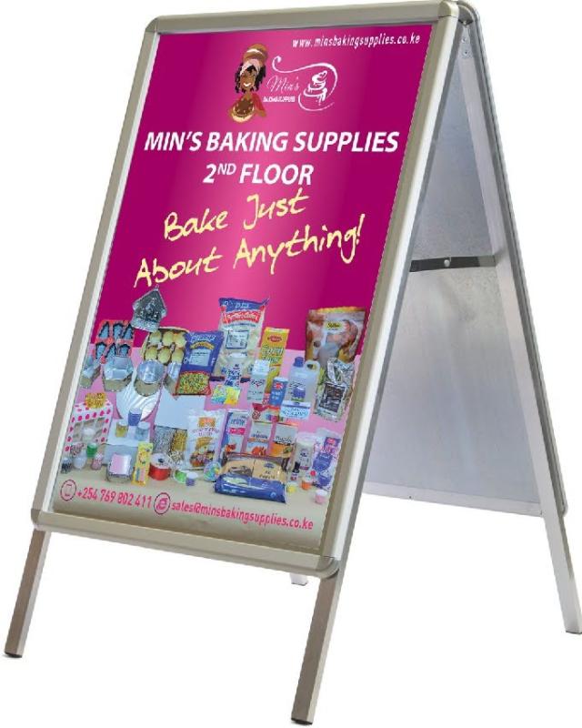 Picture 1 of A-Frame Display / Double sided Snapper Frame