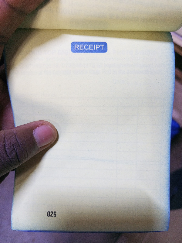 Picture 3 of Receipt Book