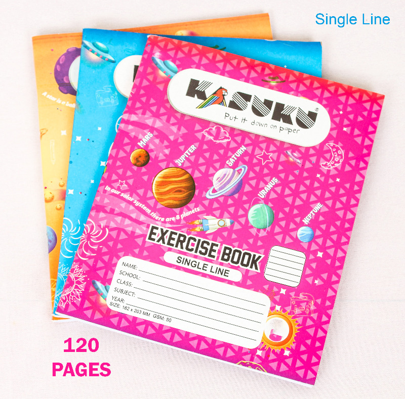 Picture 2 of A5 Exercise Book 120 Pages Single Line