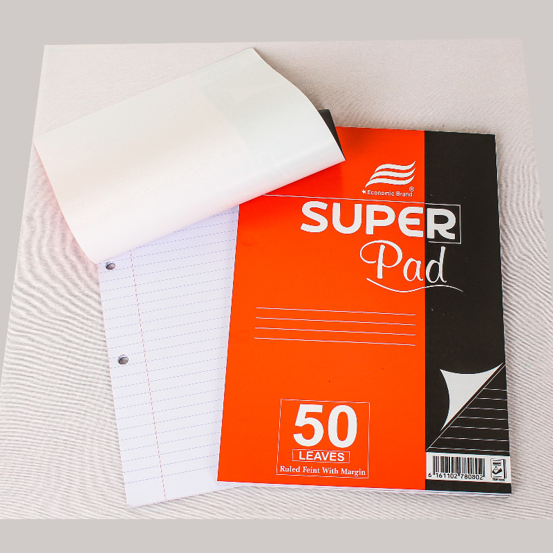 Picture 1 of Writing Pad 50 Loose Foolscap Leaves