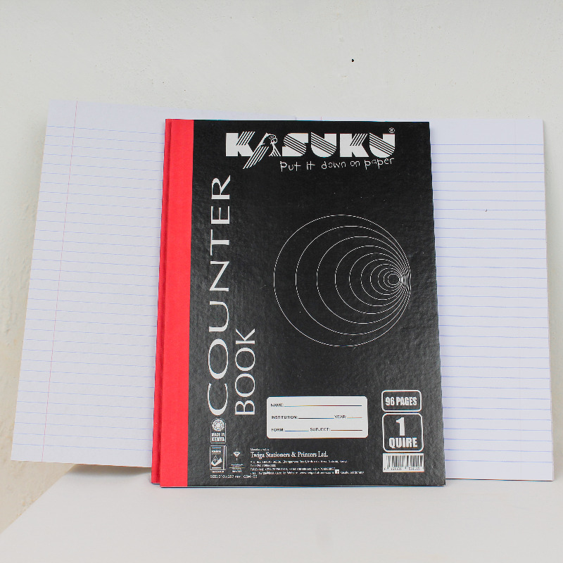Picture 1 of Hard Cover A4 Counter Book 1 Quire 96 Pages