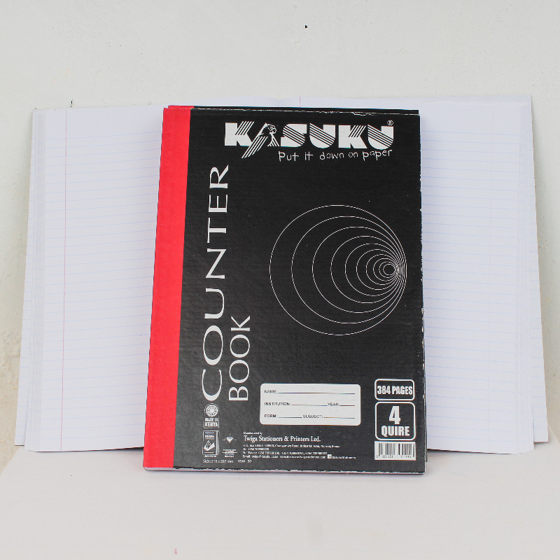 Picture 1 of Hard Cover A4 Counter Book 4 Quire 384 Pages
